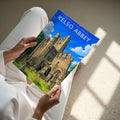 Kelso Abbey Travel Poster - A4 print in hand