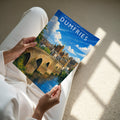 Dumfries Travel Poster - A4 print in hand