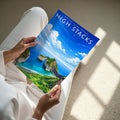 High Stacks Travel Poster - A4 print in hand