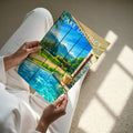 Lake District Travel Poster - A4 print in hand
