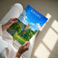 Bibury #2 Travel Poster - A4 print in hand
