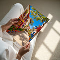 Alicante Travel Poster - A4 print held in hand