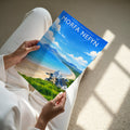 Morfa Nefyn Travel Poster - A4 print in hand