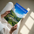 Abergynolwyn Travel Poster - A4 print in hand