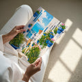 Mijas Pueblo Travel Poster - A4 print in hand