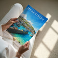 Mevagissey Travel Poster - A4 print in hand
