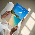 Grenada #2 Travel Poster - A4 print held in hand