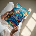 Lucerne Travel Poster - A4 print held in hand