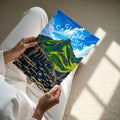 Giant's Causeway Travel Poster - A4 print held in hand