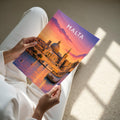 Malta Travel Poster - A4 print held in hand