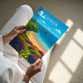 Gower Travel Poster - A4 print held in hand