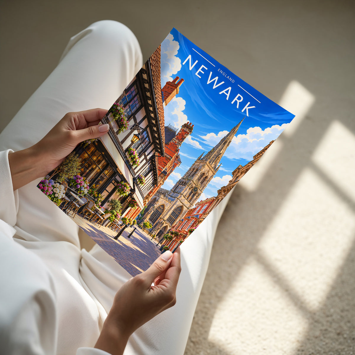 Newark #2 Travel Poster - A4 print in hand