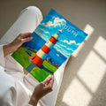 Plymouth Travel Poster - A4 print held in hand