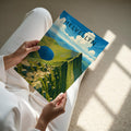 Helvellyn Travel Poster - A4 print held in hand