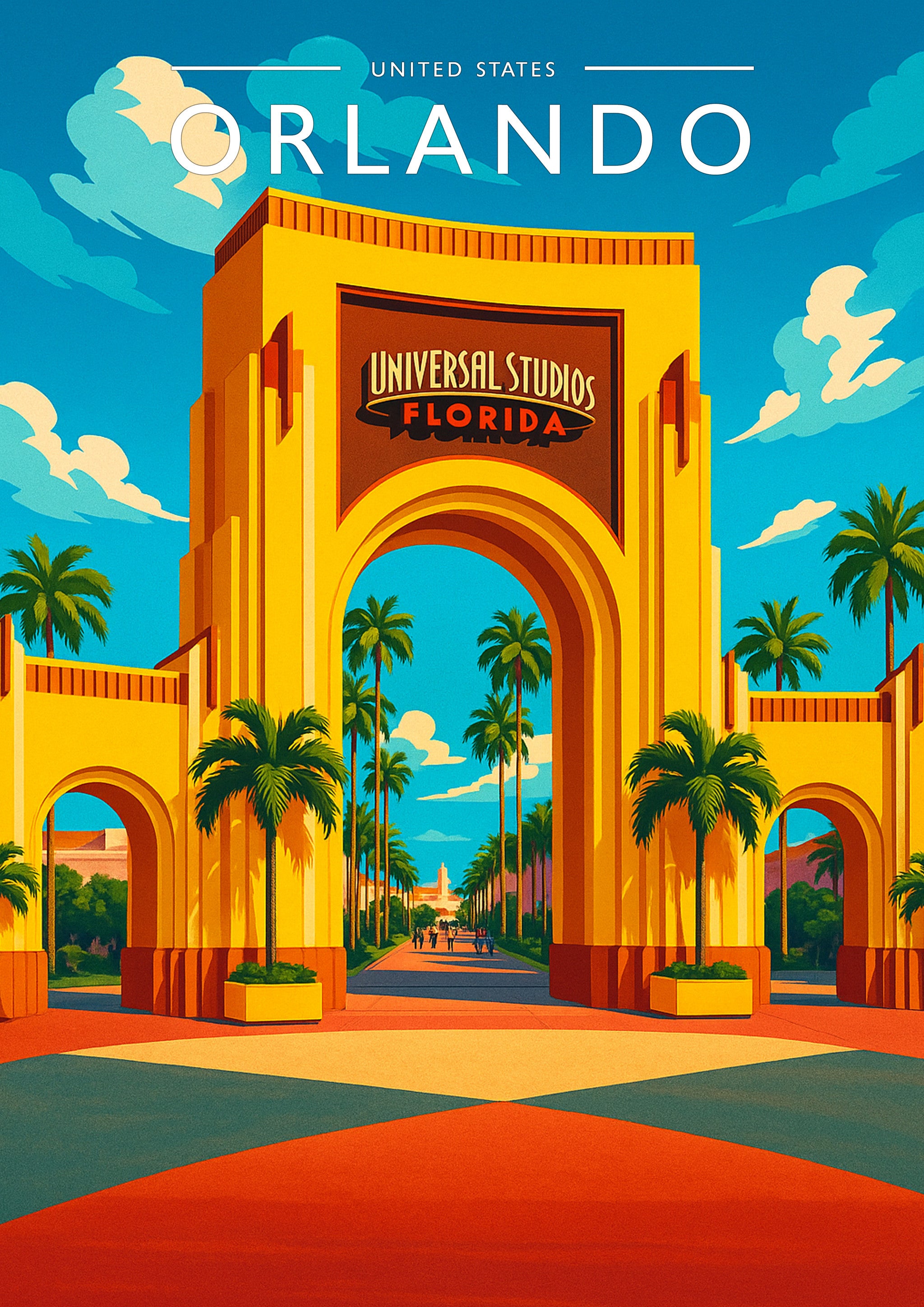 Orlando Travel Poster - A4 travel poster print