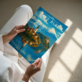 Lake Bled Travel Poster - A4 print held in hand