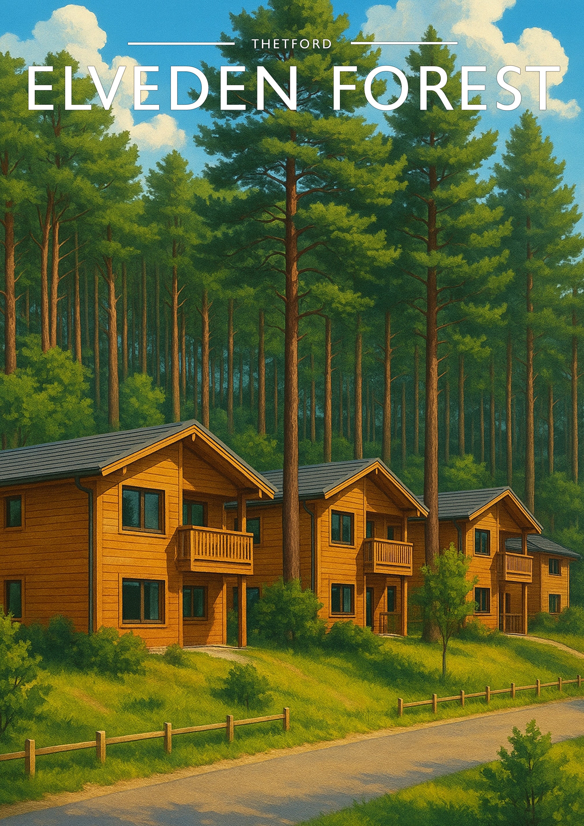 Thetford #2 Travel Poster - A4 travel poster print