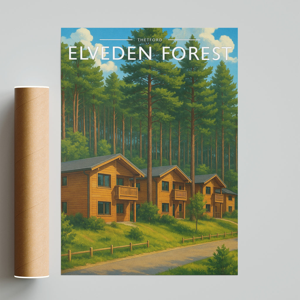 Thetford #2 Travel Poster - fine art print with shipping tube