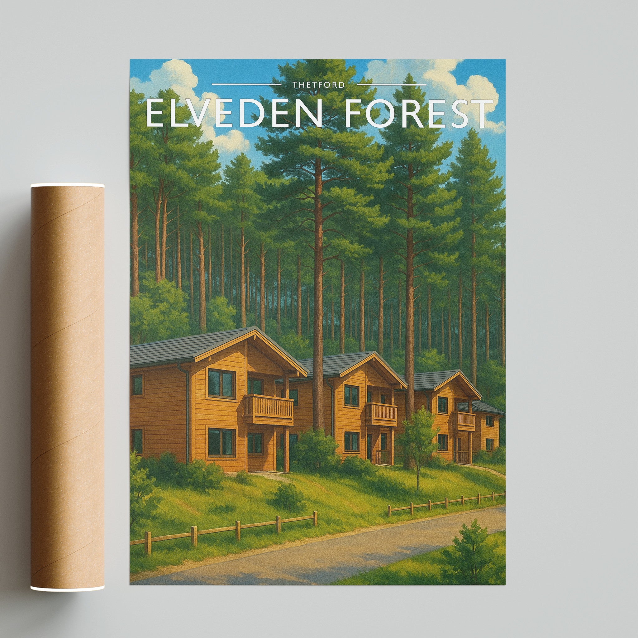 Thetford #2 Travel Poster - fine art print with shipping tube