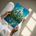 Melbourne #2 Travel Poster - A4 print held in hand