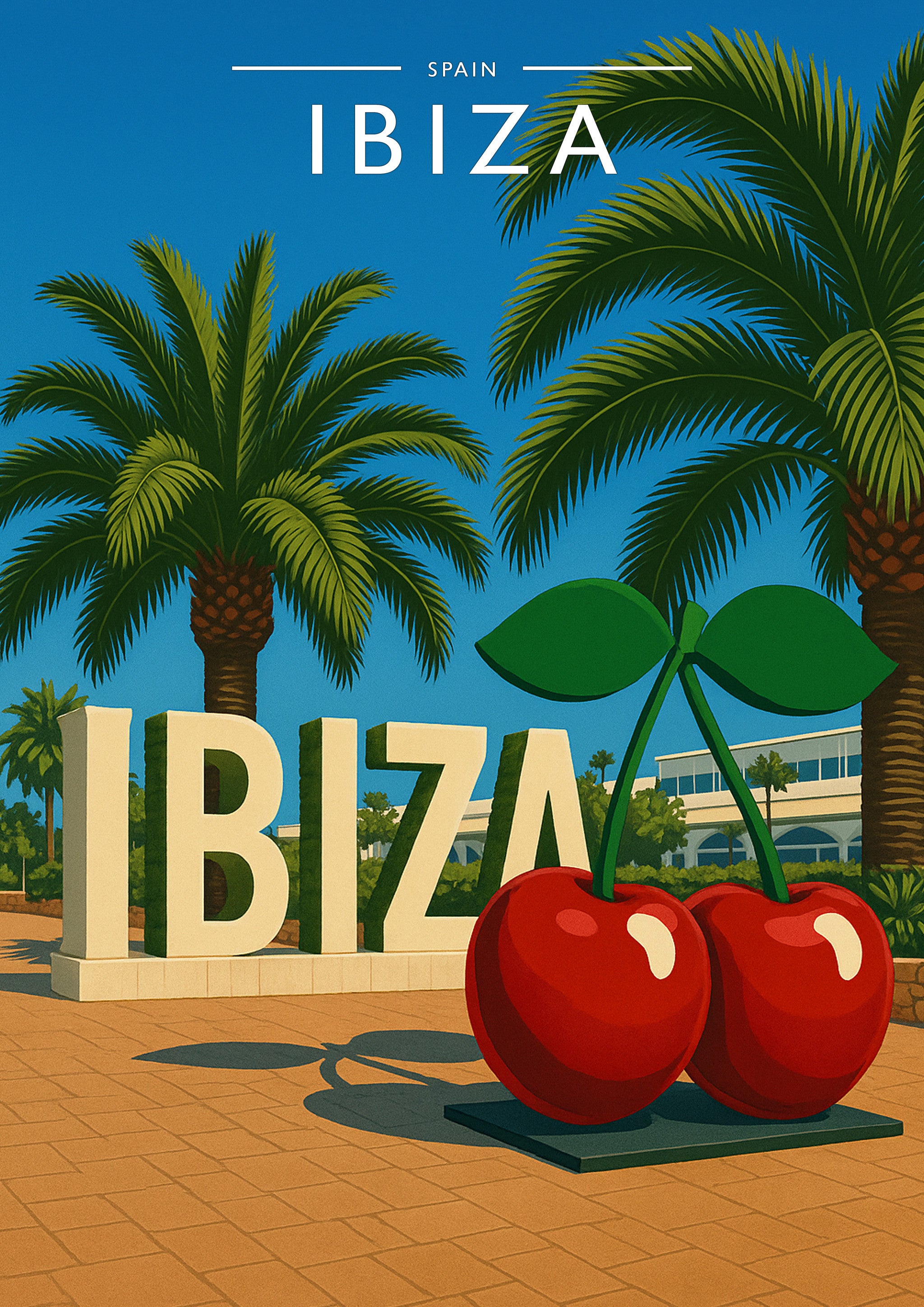 Ibiza #8 Travel Poster - A4 travel poster print