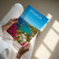 Bodrum Travel Poster - A4 print held in hand