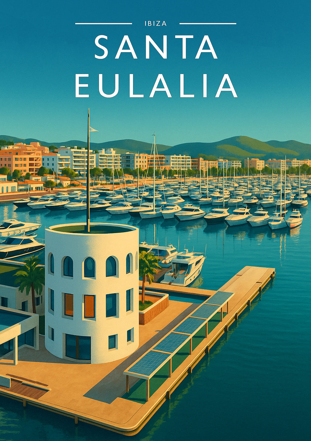 Santa Eulalia #3 Travel Poster - A4 travel poster print