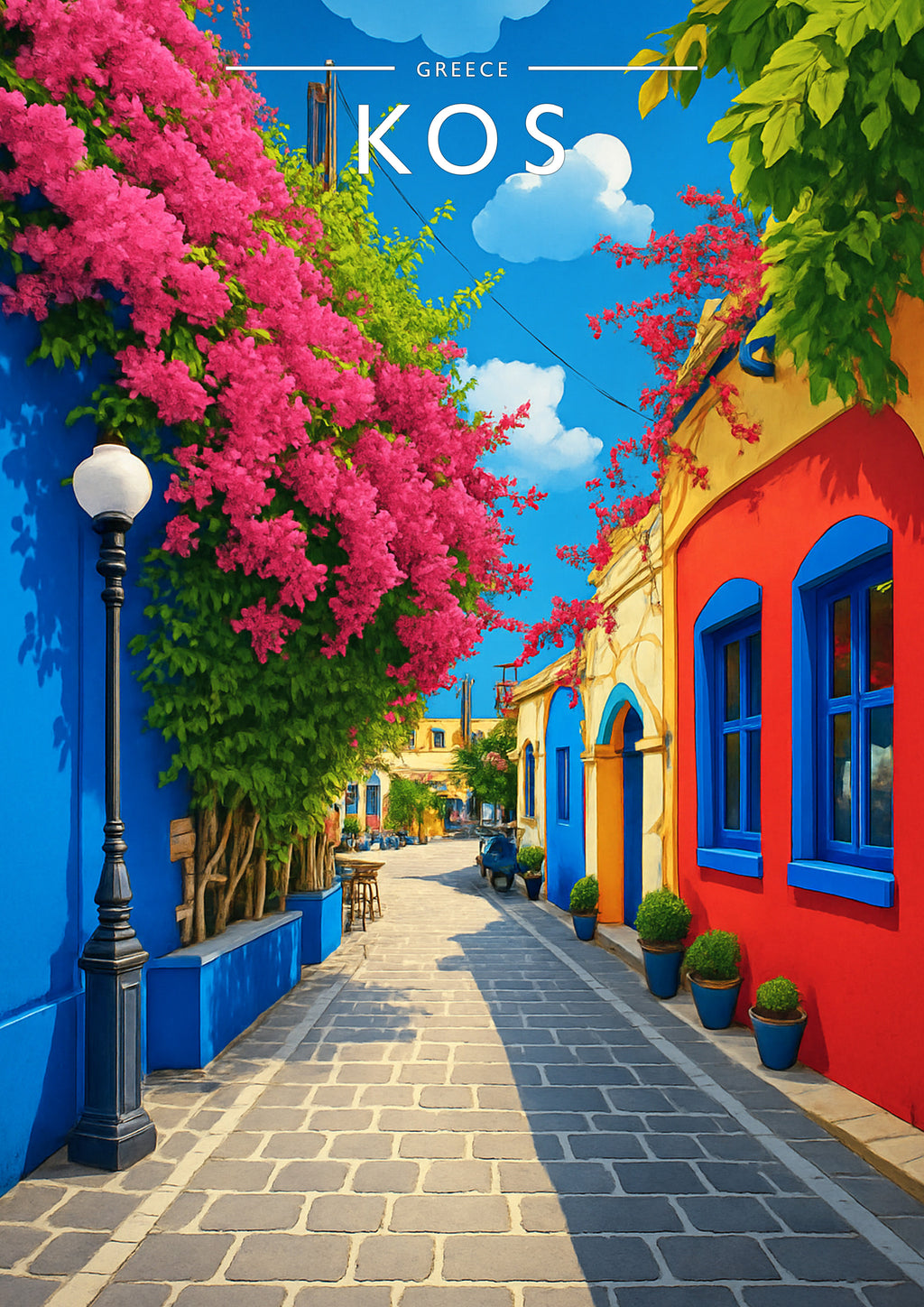 Kos Travel Poster - A4 travel poster print