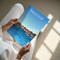 Padstow Travel Poster - A4 print held in hand