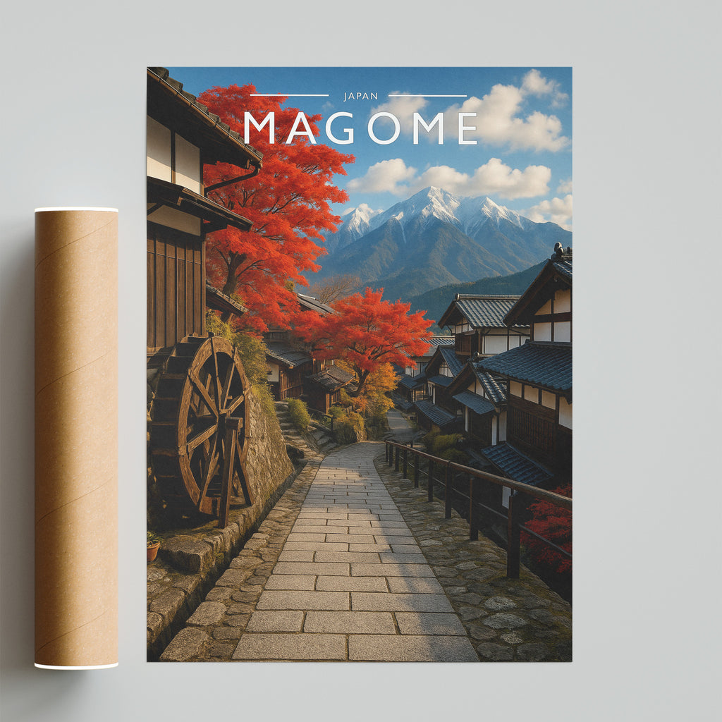 Magome Travel Poster - fine art print with shipping tube