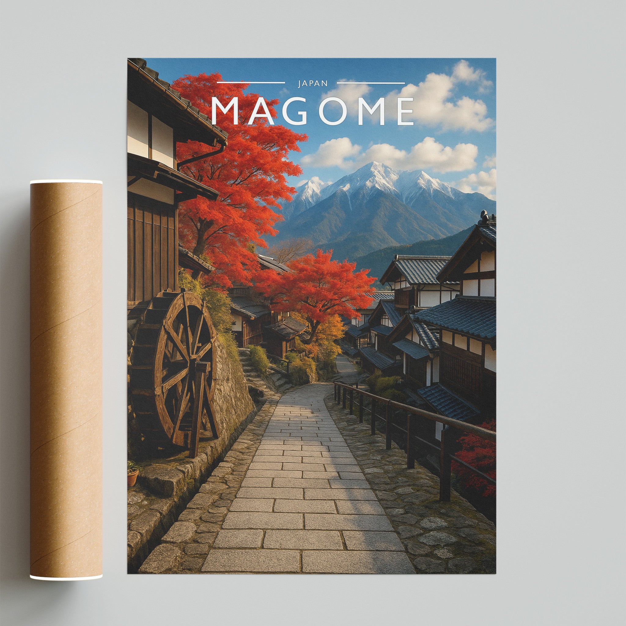 Magome Travel Poster - fine art print with shipping tube