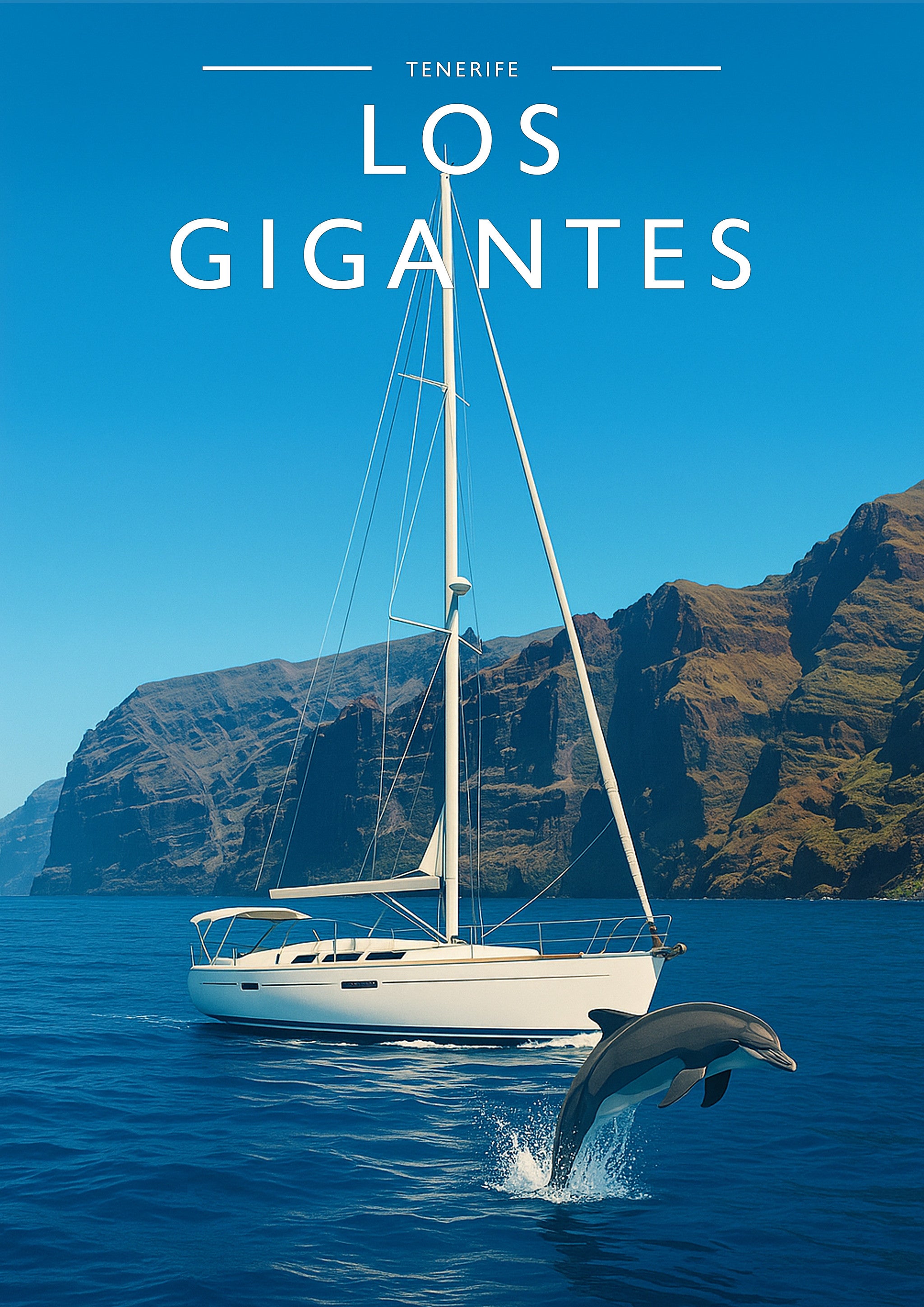 Los Gigantes Travel Poster - A4 travel poster print
