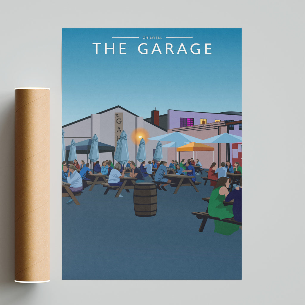 Chilwell Travel Poster - fine art print with shipping tube