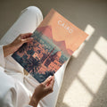 Cairo Travel Poster - A4 print held in hand