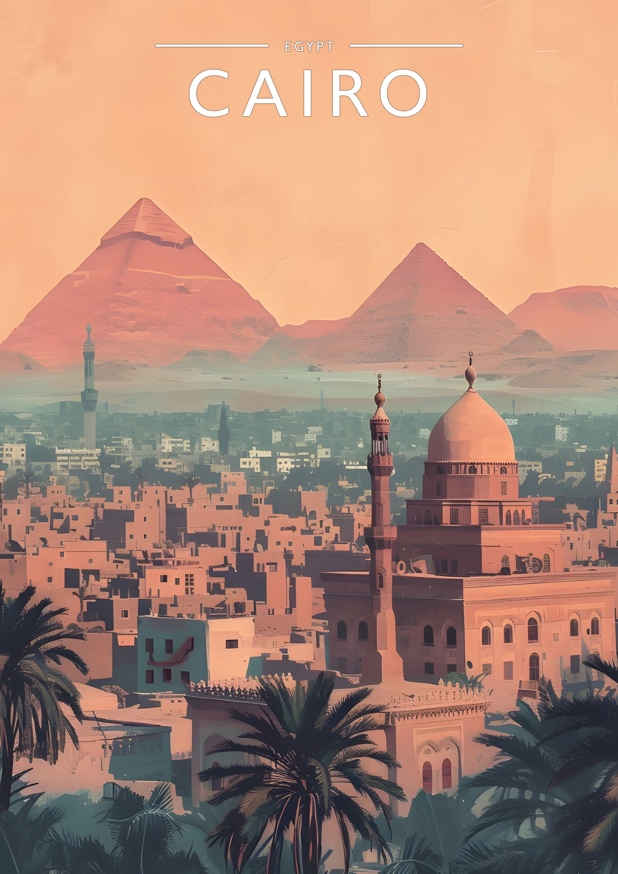 Cairo Travel Poster - A4 travel poster print