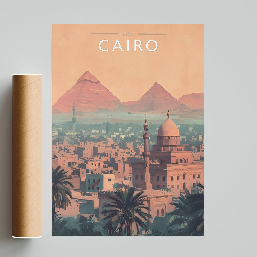 Cairo Travel Poster - fine art print with shipping tube