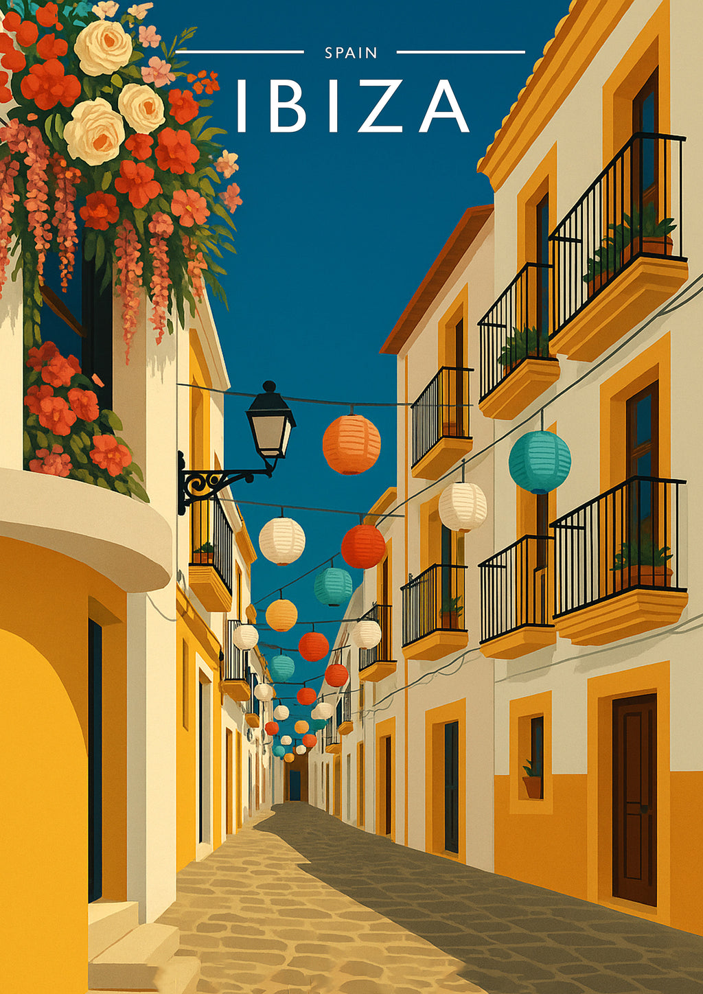 Ibiza #9 Travel Poster - A4 travel poster print