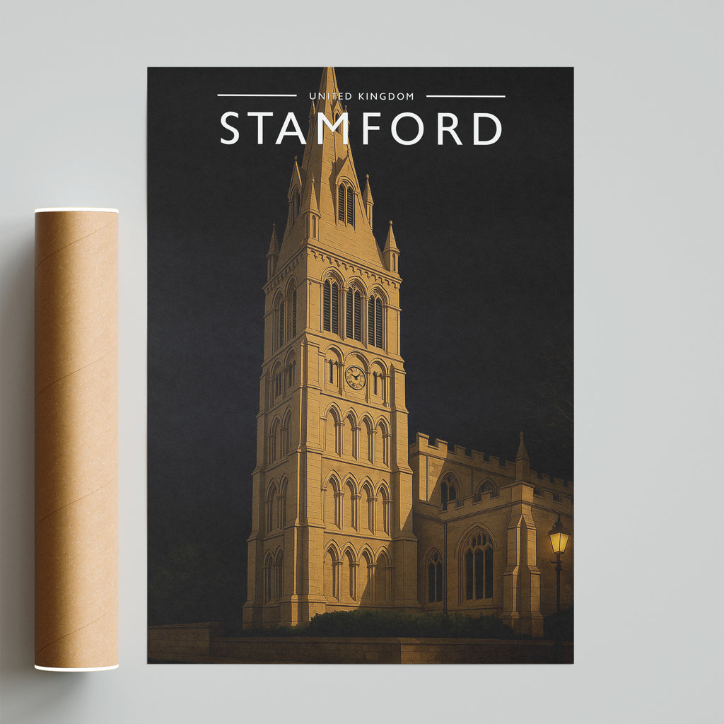 Stamford #6 Travel Poster - fine art print with shipping tube
