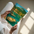 Poros #2 Travel Poster - A4 print held in hand