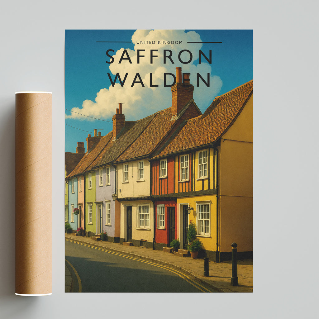 Saffron Walden #2 Travel Poster - fine art print with shipping tube