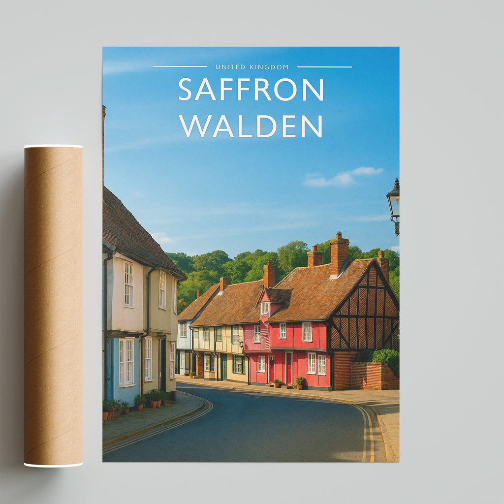 Saffron Walden #3 Travel Poster - fine art print with shipping tube