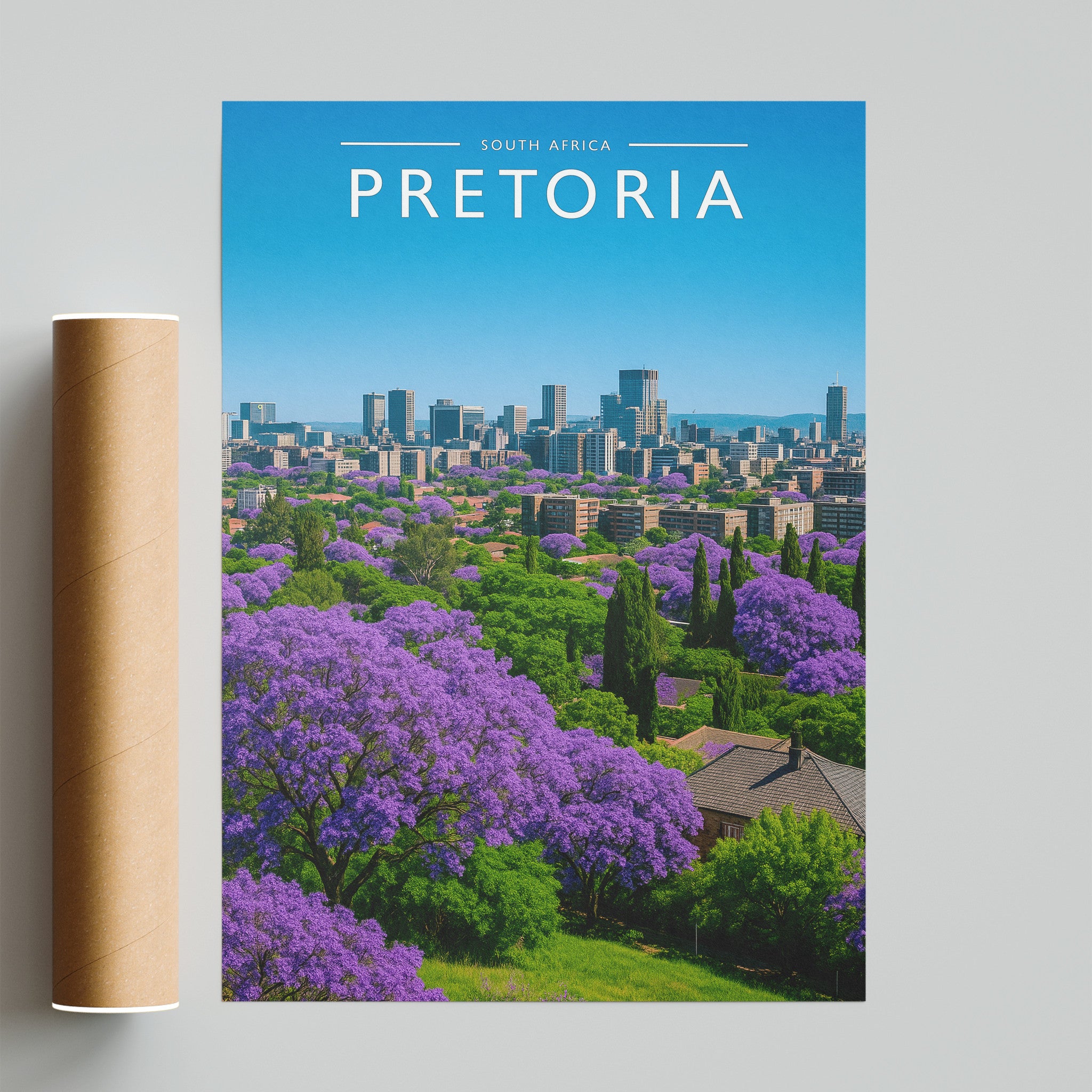 Pretoria Travel Poster - fine art print with shipping tube
