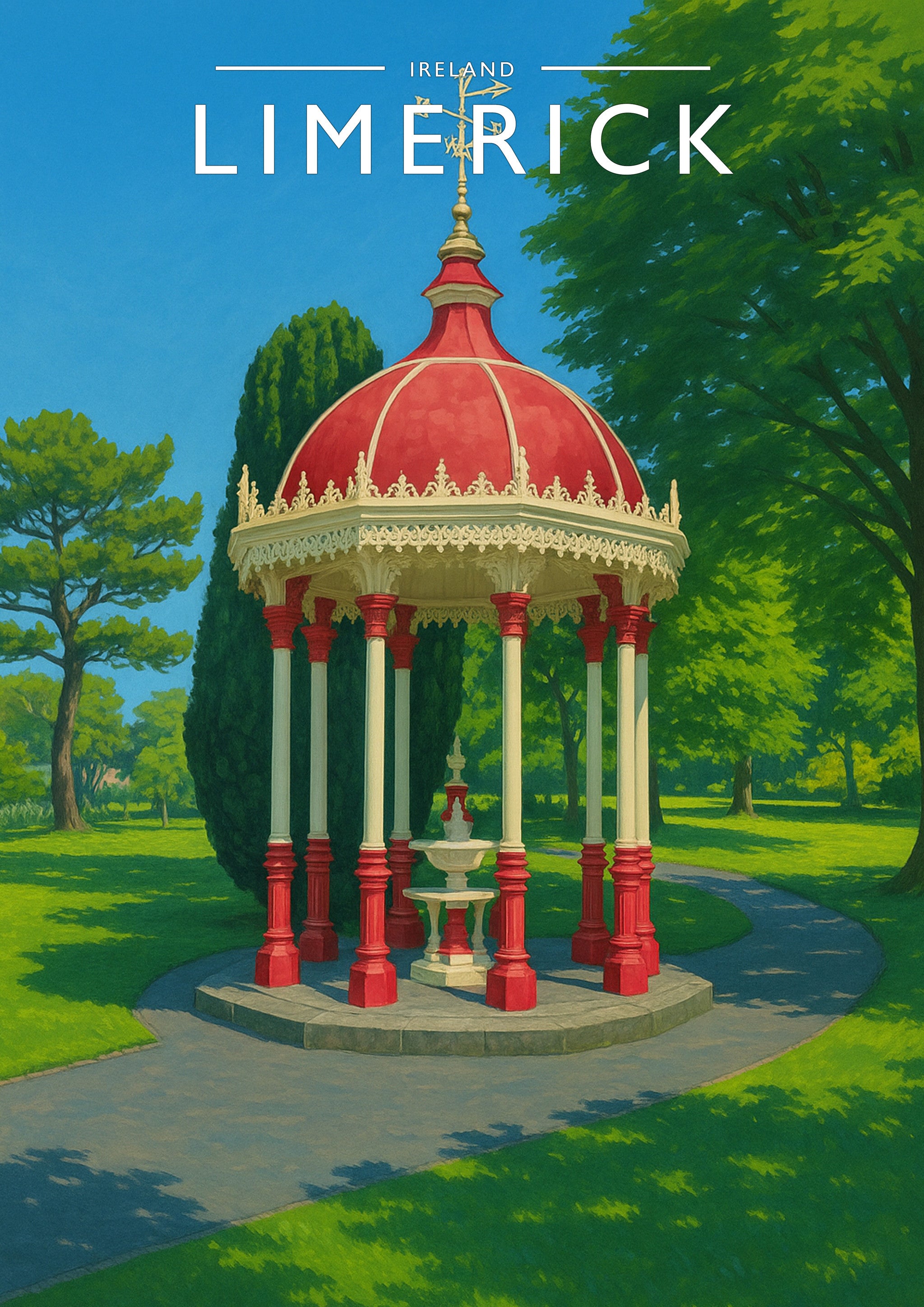 Limerick #2 Travel Poster - A4 travel poster print