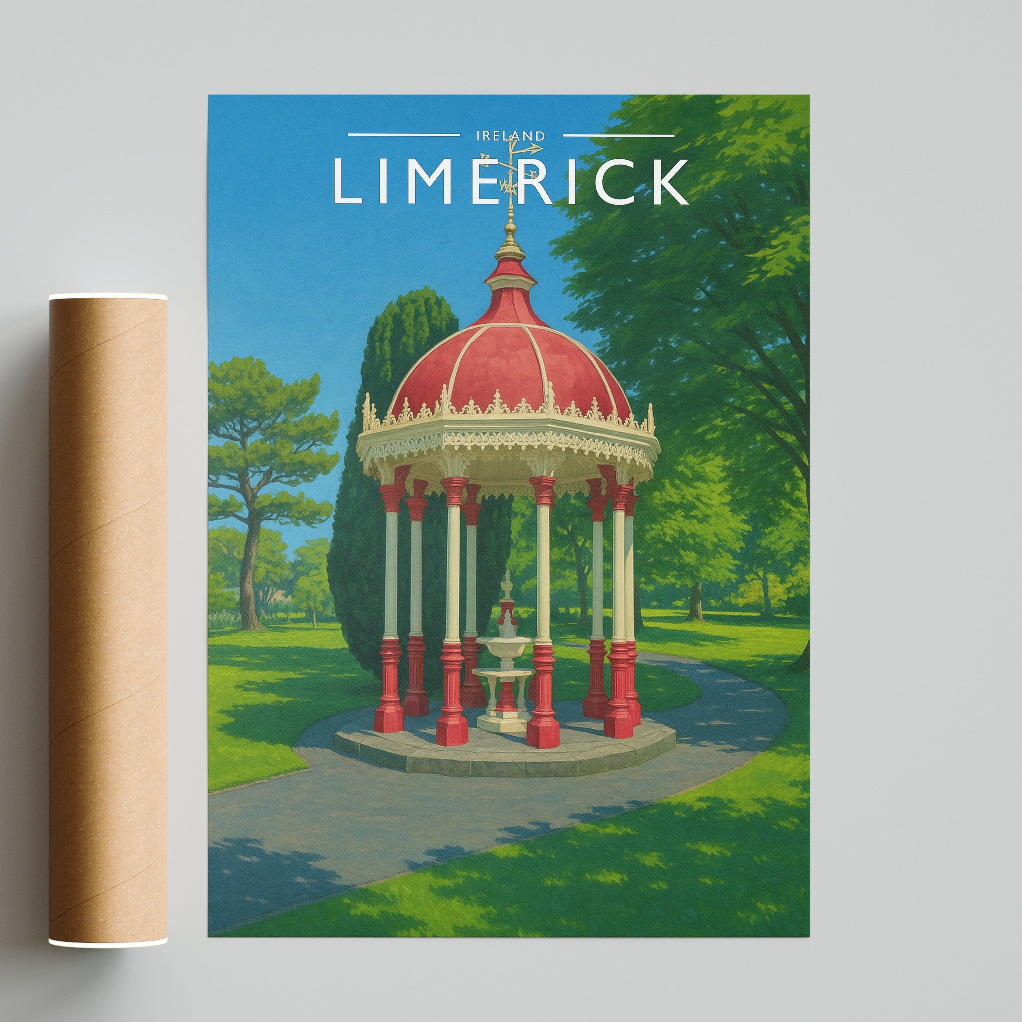 Limerick #2 Travel Poster - fine art print with shipping tube