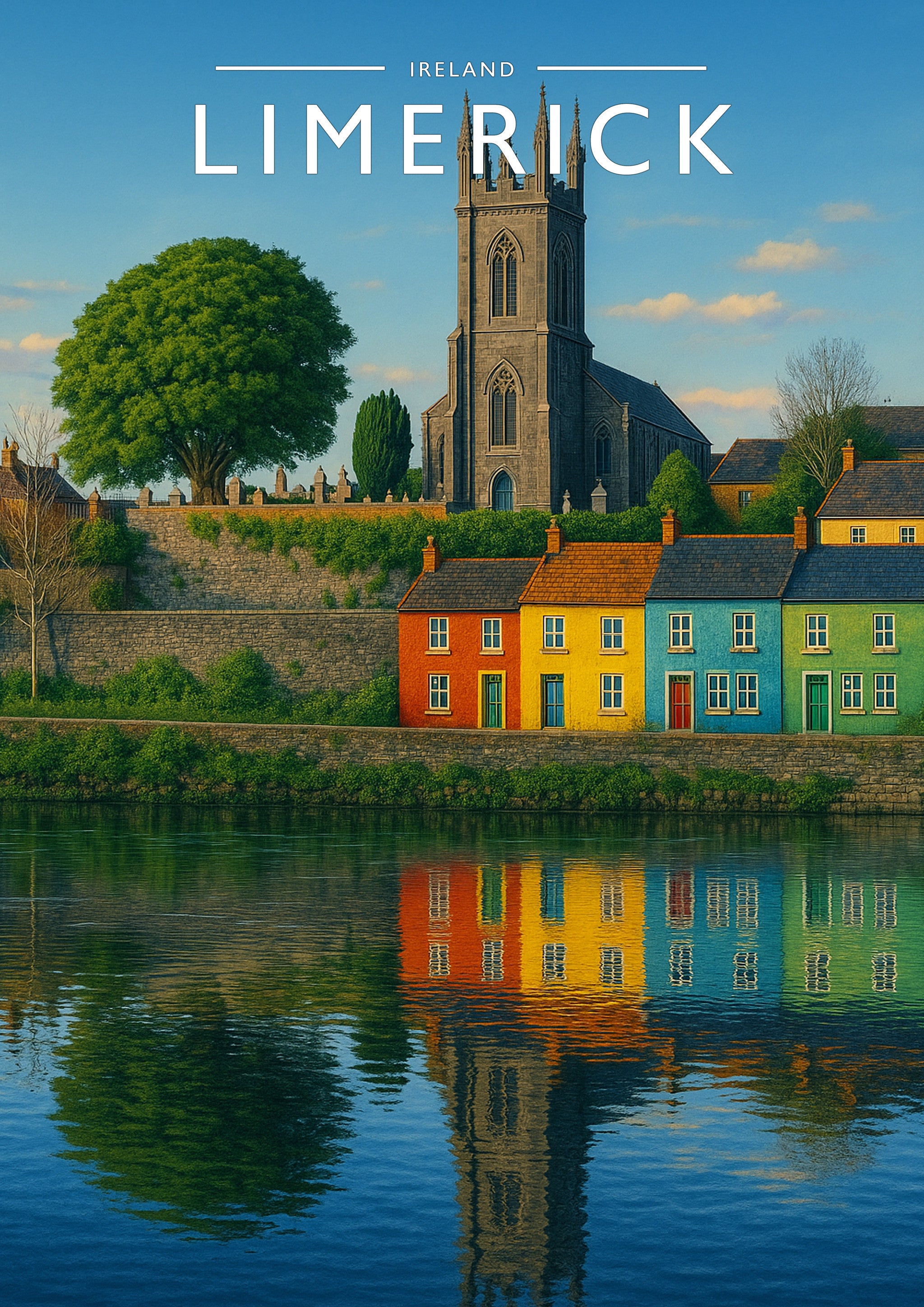 Limerick #3 Travel Poster - A4 travel poster print