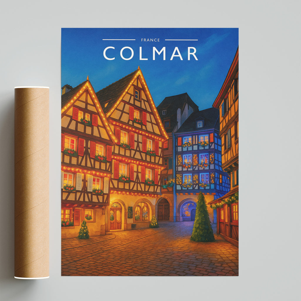 Colmar Travel Poster - fine art print with shipping tube