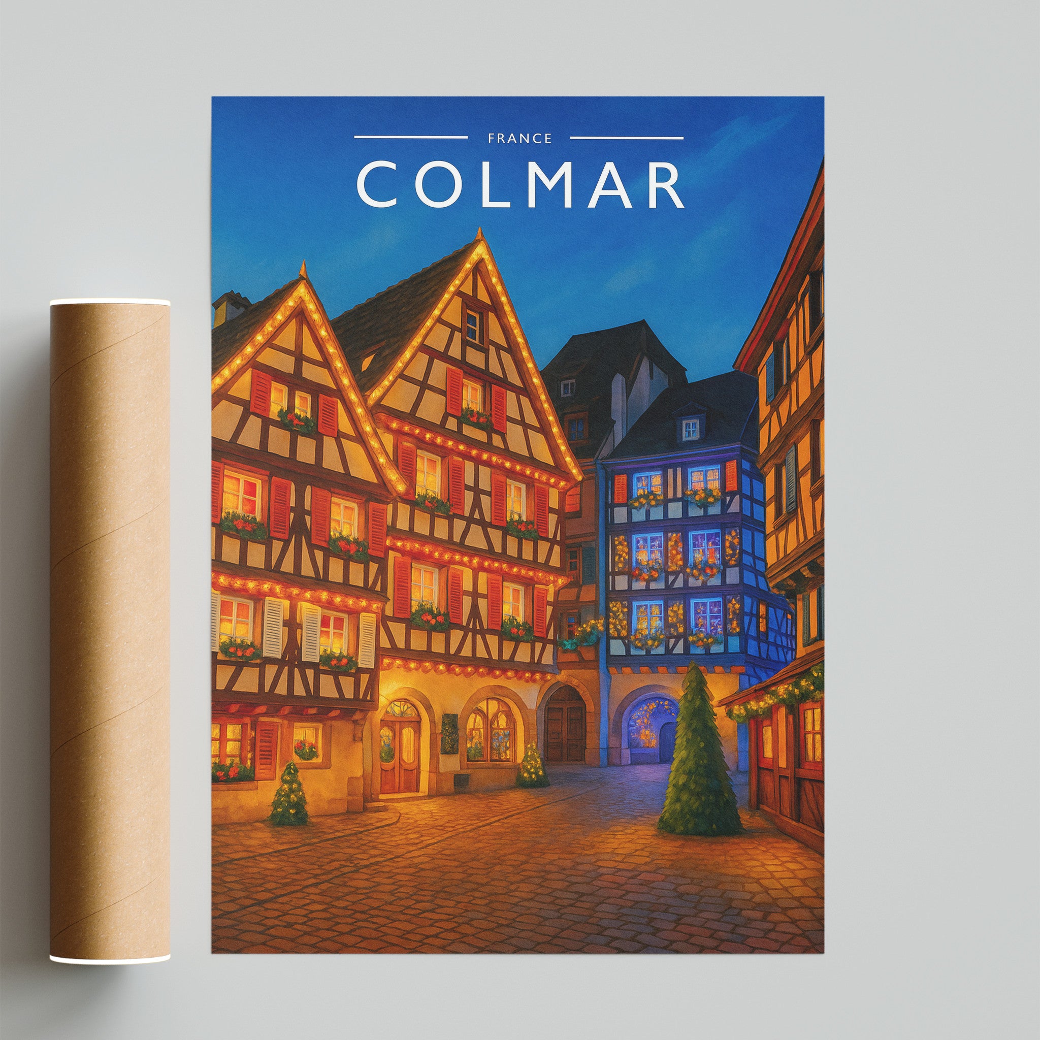 Colmar Travel Poster - fine art print with shipping tube