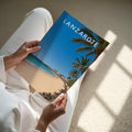 Lanzarote Travel Poster - A4 print held in hand