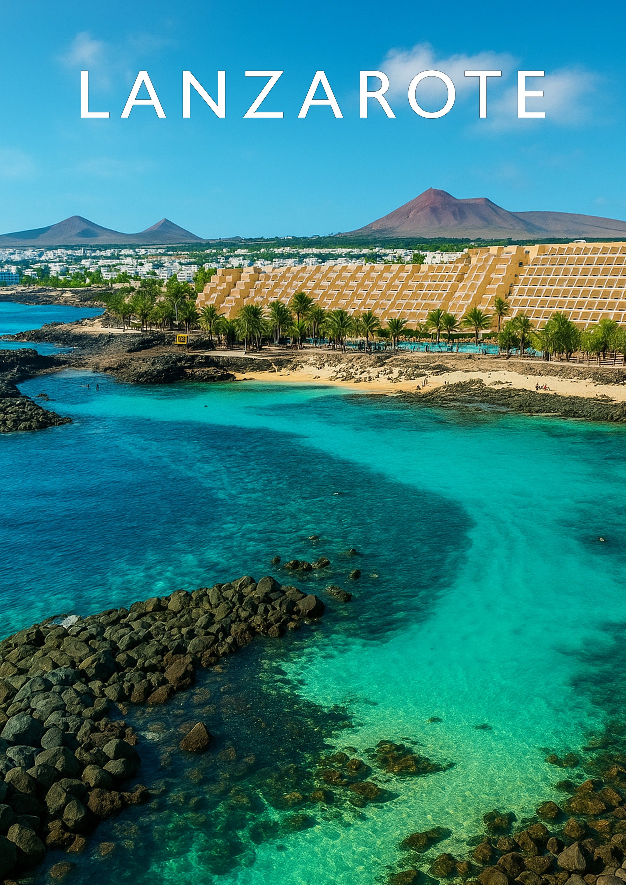 Lanzarote #2 Travel Poster - A4 travel poster print