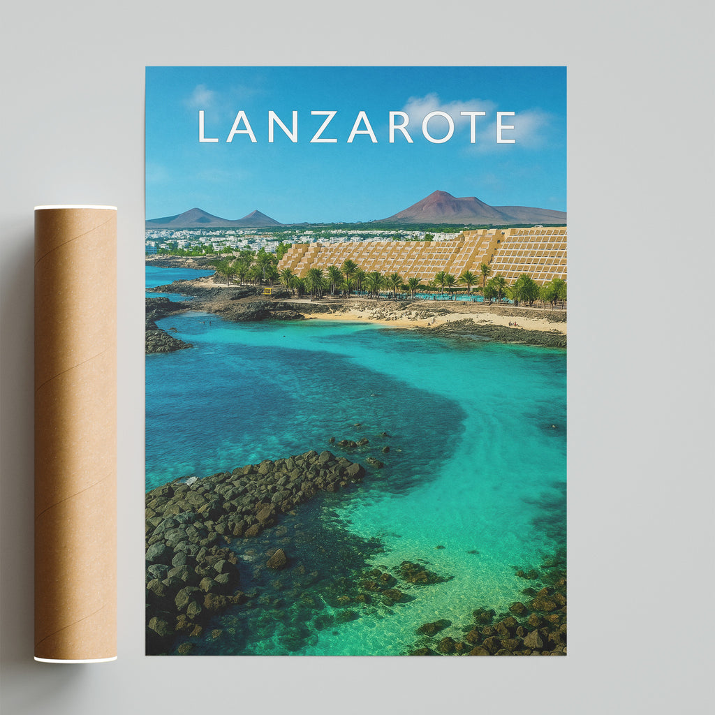 Lanzarote #2 Travel Poster - fine art print with shipping tube